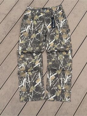 NWT PinkyMoor Camouflage Camo Carpenter Pants Jeans Straight Leg Women’s Medium